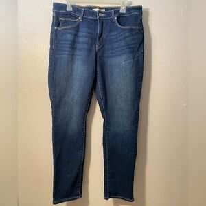 Levi’s Jeans Women Classic Mid Rise Skinny Blue Dark Wash 16M